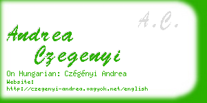andrea czegenyi business card